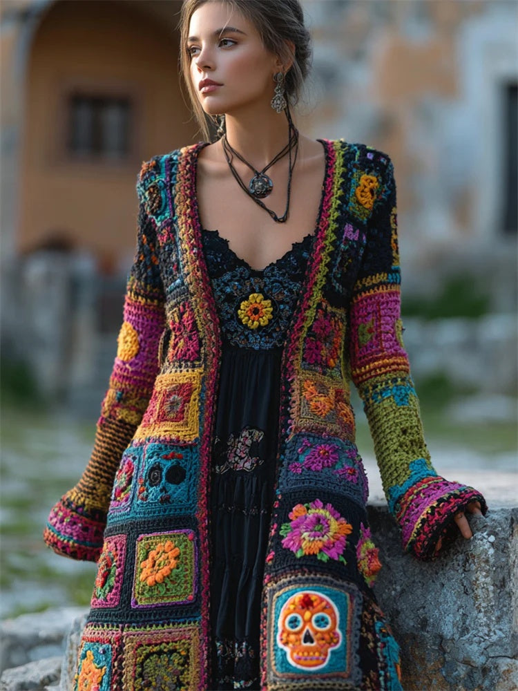 Fashion Digital Printed Women's V-neck Sleeveless Dress
