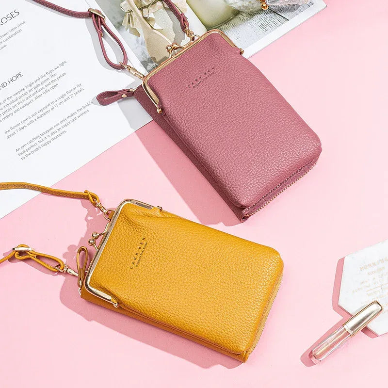 Fashion Lychee Pattern Solid Color Diagonal Shoulder Bag - DanaFashionstore