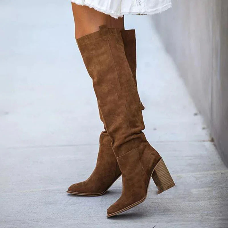 Women's pointed Suede Boot - DanaFashionstore