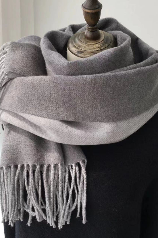Double-sided Artificial Australian Wool Scarf Shawl