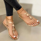 Women's Flat Sandals Summer Beach Shoes - DanaFashionstore