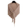 Winter Triangular Shawl INS Solid Color Soft Thickened Knitted Neck Wrap Korean Version Warm Shawl For Women - DanaFashionstore