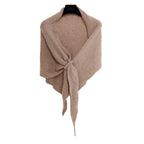 Winter Triangular Shawl INS Solid Color Soft Thickened Knitted Neck Wrap Korean Version Warm Shawl For Women - DanaFashionstore