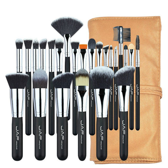 24 makeup brushes $39.00 Dana Fashion Appearance Color: J2425YC makeup Makeup brush is in when choosing, should be put on the face or on the back of the hand try out, the makeup that does not have exciting feeling brushes quality to be able to be compared