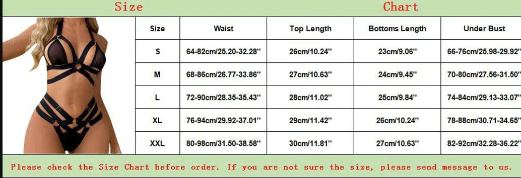 2-Piece Sexy Hollow Webbing Lingerie 2026 - Intimate Set for Women - DanaFashionstore