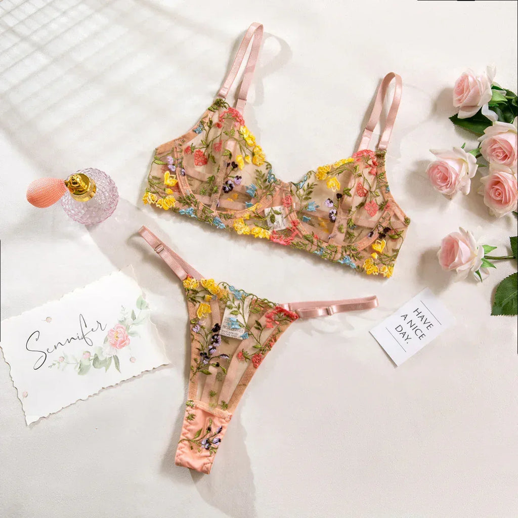 Women's Fashion Floral Underwear Suit - DanaFashionstore