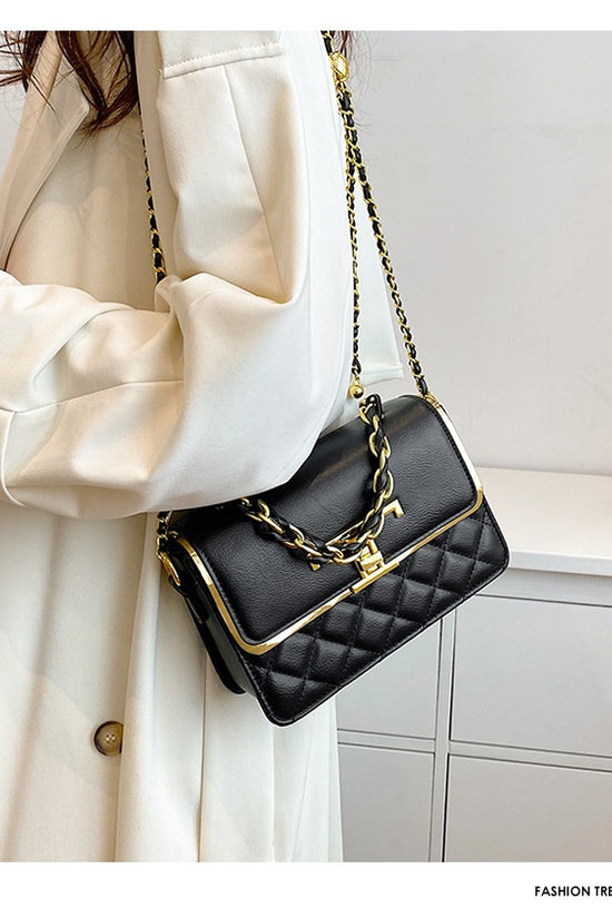 Diamond Chain Handbag Elegant Graceful Shoulder Bag