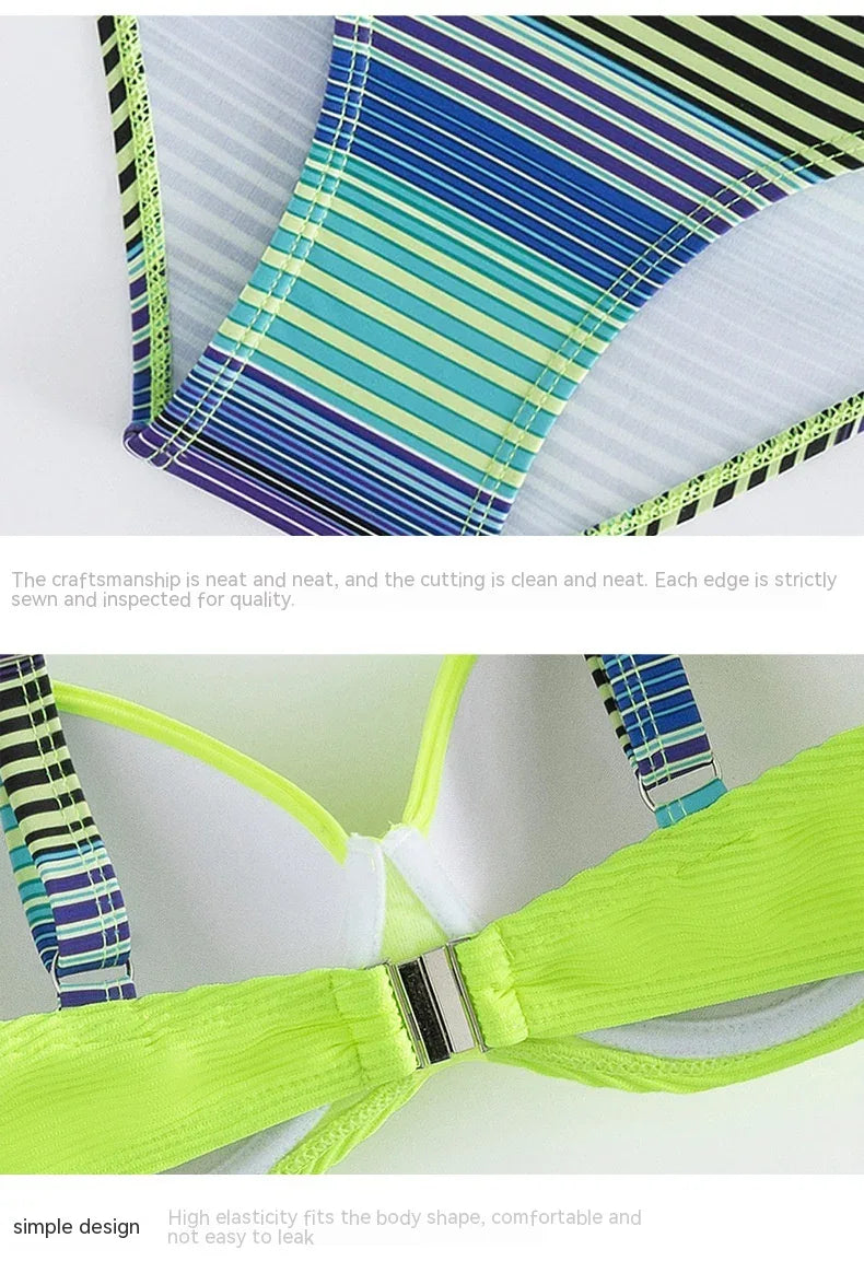 Printed Sexy Halter Bikini Women's Fashion Split - DanaFashionstore
