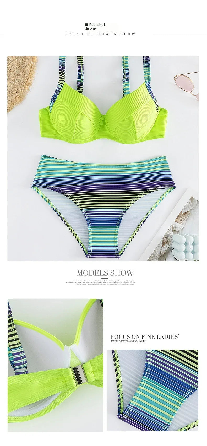 Printed Sexy Halter Bikini Women's Fashion Split - DanaFashionstore