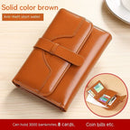 Buckle Vintage Oil Wax Leather Small Coin Wallet - DanaFashionstore