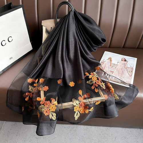 Elegant All-match Embroidered Summer Sunscreen Scarf - DanaFashionstore
