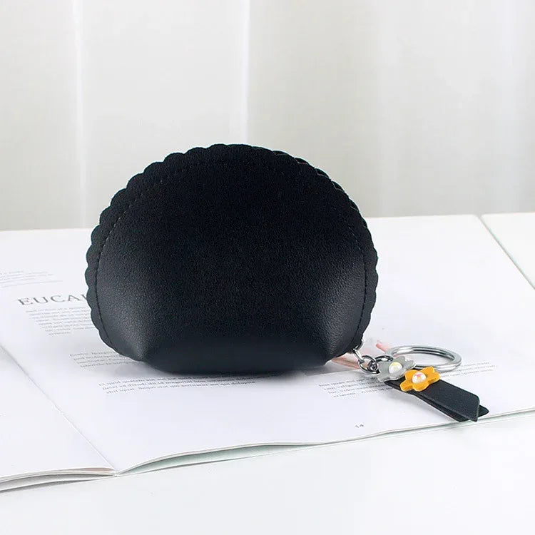 Women's Hand Holding Fan Small And Simple Coin Key Case One-piece Zipper Waterproof Coin Purse - DanaFashionstore
