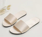 Satin red slippers - DanaFashionstore