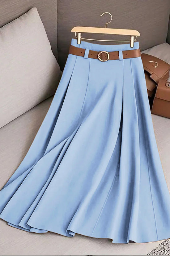Women's Casual Pleated Skirt Can Be Printed