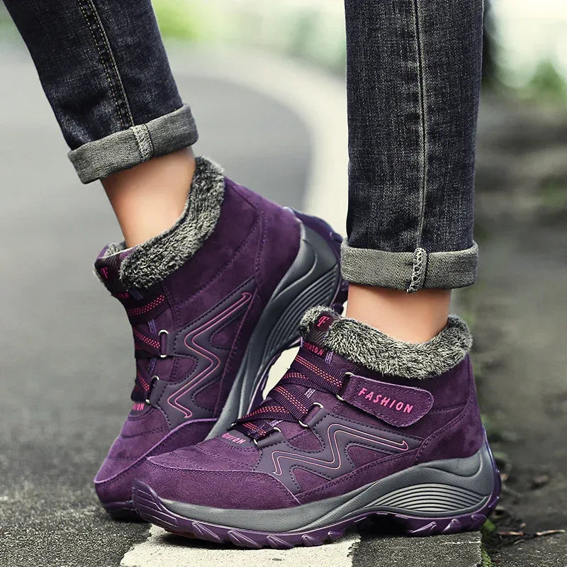 Hiking Shoes For Women Real Leather Non-Slip Outdoor Hiking Boots Trekking Shoes Waterproof Sport Sneakers Camping Sport Shoes - DanaFashionstore