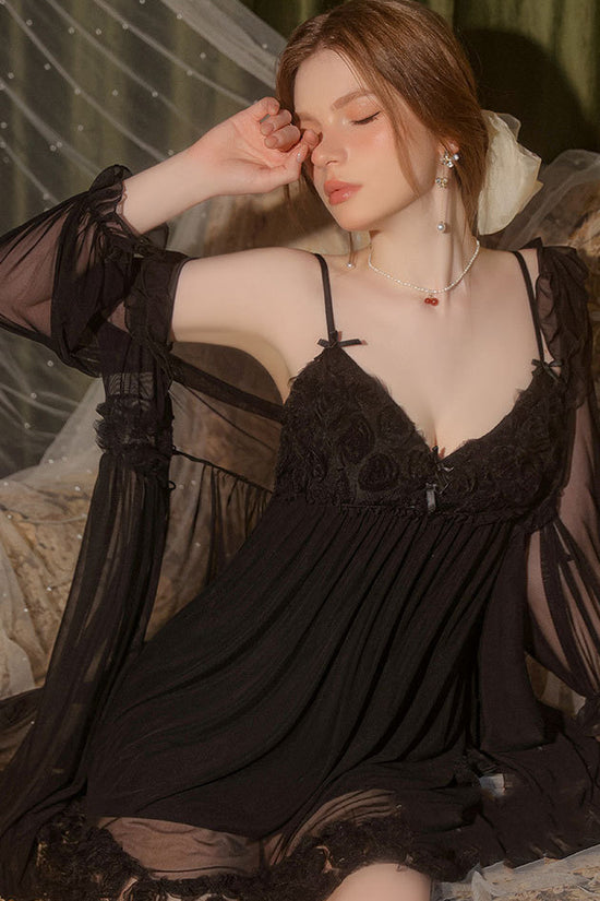 Lace Nightdress Nightgown Pure Desire Home Wear Suit - Dana Fashion