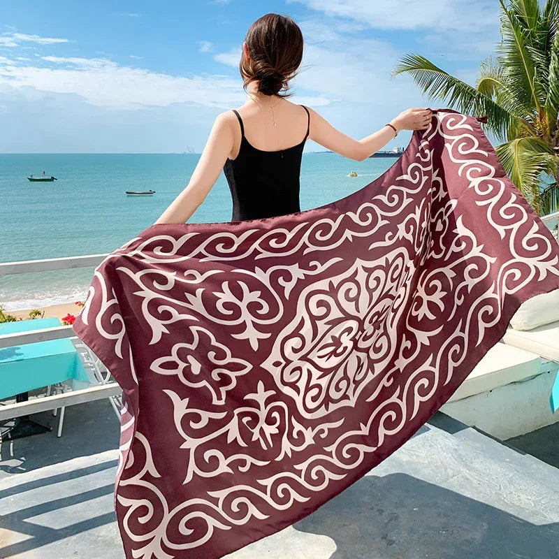 Sun-proof All-matching Shawl Beach Travel Dual-use Outdoor Beach Towel - DanaFashionstore