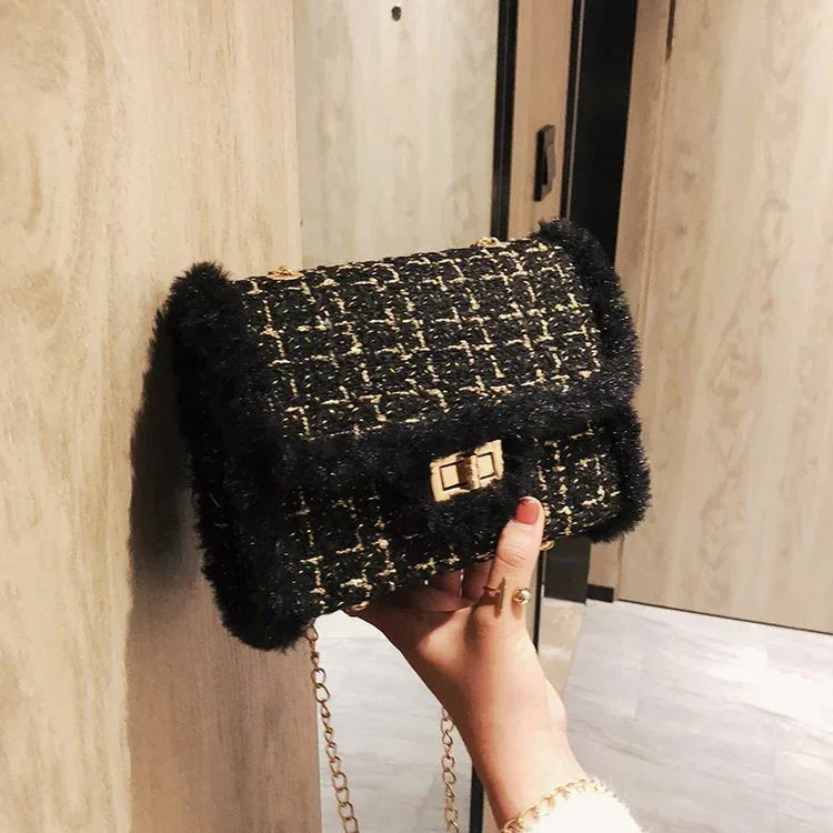 Fashion One Shoulder Printed Plaid Crossbody Bag - DanaFashionstore