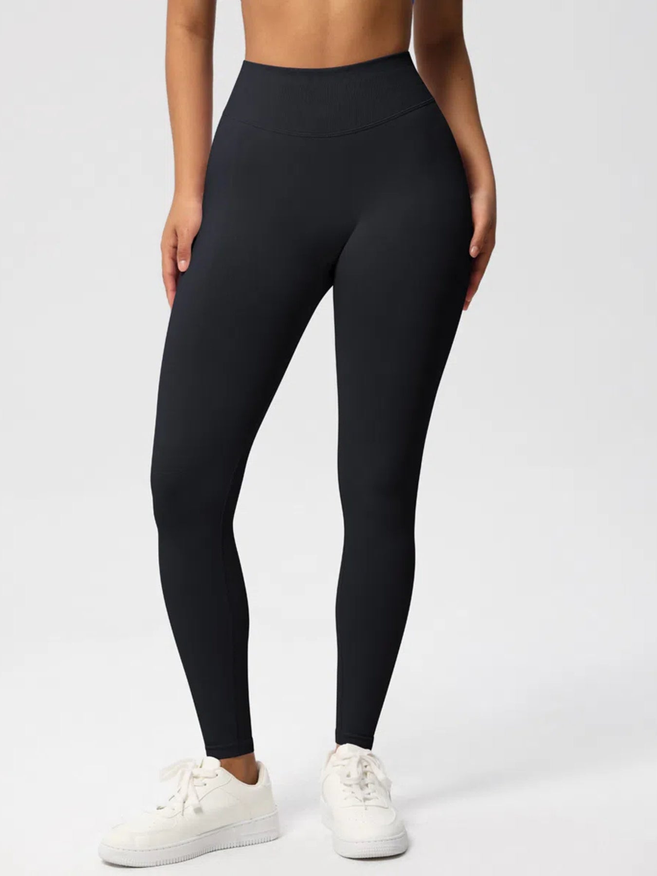 Sexy High Elastic Women's Solid Tights High Waist Workout Yoga Leggings, Scrunch Butt Lifting Elastic Pants, Tummy Control Butt Lifting Workout Yoga Athletic Pants - Dana Fashion