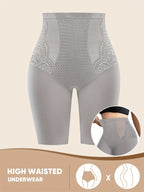Lace Edge Anti Rolling Breathable Womens Shaping Panties For A Sleek Sculpted Silhouette