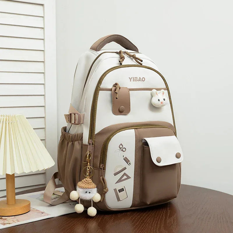 Large Capacity Fashion Color Contrast Stitching Korean Style Western Style Casual Bag - DanaFashionstore