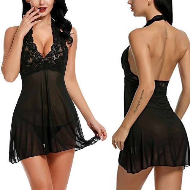 Athena Halter Nightgown - Dana Fashion