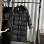 White Duck Down Mid-Length Jacket 2026 - Women's Winter Coat - DanaFashionstore