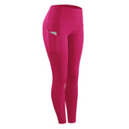 Women Compression Skinny Fitness Leggings Women Stretch Sportswear Casual Leggings Pants with Pocket - DanaFashionstore