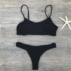 Swimsuit sexy pleated triangle bikini - DanaFashionstore