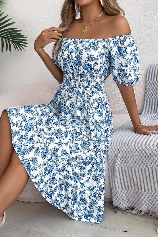 Floral Print Square Collar Dress Summer Fashion Ruffles Dresses Women's Clothing $49.99 Dana Fashion Color: Black Size: L Women's clothing Overview: Unique design, stylish and beautiful. Good material, comfortable wear. A variety of colors, any choice. Pr