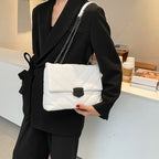 Embroidery Thread Small PU Leather Crossbody Bags for Women Trend Hand Bag Women's Branded Trending Shoulder Handbags - DanaFashionstore