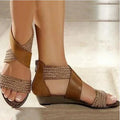 Bohemian vintage woven sandals - DanaFashionstore