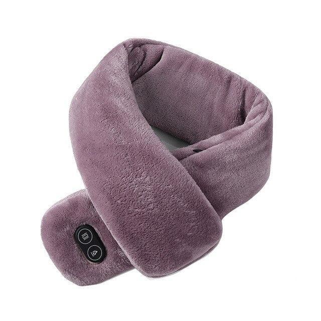 Women Men Soft Temperature Control Pain Relief Cervical Massage Shoulder Neck Wrap USB Heated Scarf Shawl Washable Winter Warm - DanaFashionstore
