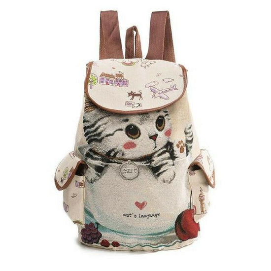 LOVELY CAT DRAWSTRING BACKPACK - DanaFashionstore