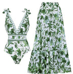 European And American Sexy Bikini One-piece Swimsuit Chiffon Dress - DanaFashionstore