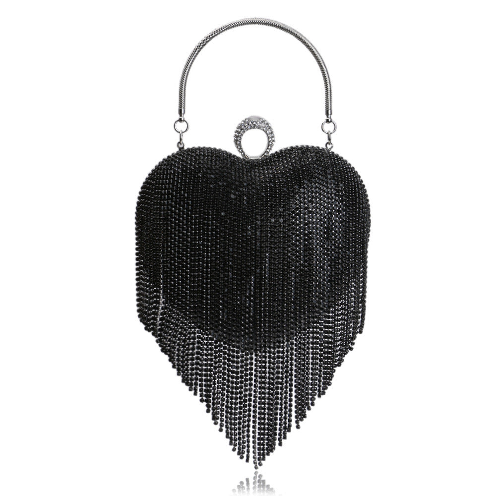 Female Pure Color All-matching Tassel Dinner Bag Dana Fashion