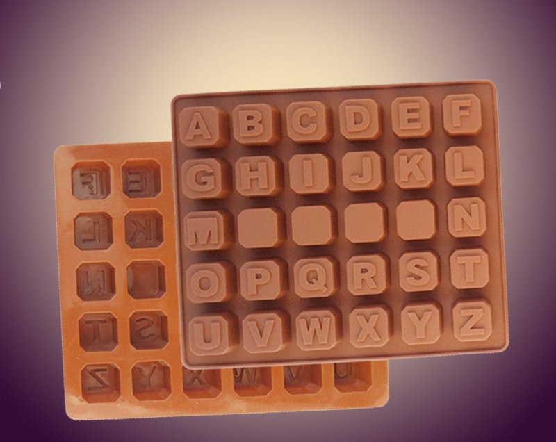 26 capital letter shape silicone mold $12.50 Dana Fashion Size: 18X15X1.5cm Dana's Kitchen Weight: 72g Packing: pp bag Specification: 18 * 15 * 1.5cm Material: Food grade silicone, non-toxic and environmentally friendly Withstand temperature range -40 ℃ ~