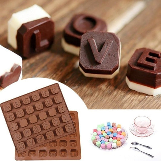 26 capital letter shape silicone mold $12.50 Dana Fashion Size: 18X15X1.5cm Dana's Kitchen Weight: 72g Packing: pp bag Specification: 18 * 15 * 1.5cm Material: Food grade silicone, non-toxic and environmentally friendly Withstand temperature range -40 ℃ ~