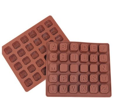 26 capital letter shape silicone mold $12.50 Dana Fashion Size: 18X15X1.5cm Dana's Kitchen Weight: 72g Packing: pp bag Specification: 18 * 15 * 1.5cm Material: Food grade silicone, non-toxic and environmentally friendly Withstand temperature range -40 ℃ ~