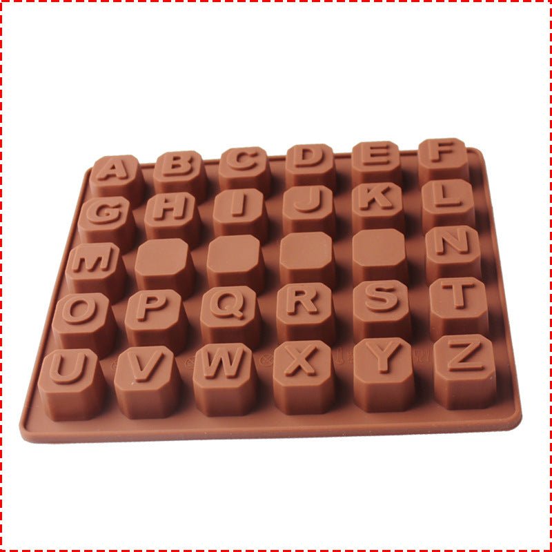 26 capital letter shape silicone mold $12.50 Dana Fashion Size: 18X15X1.5cm Dana's Kitchen Weight: 72g Packing: pp bag Specification: 18 * 15 * 1.5cm Material: Food grade silicone, non-toxic and environmentally friendly Withstand temperature range -40 ℃ ~