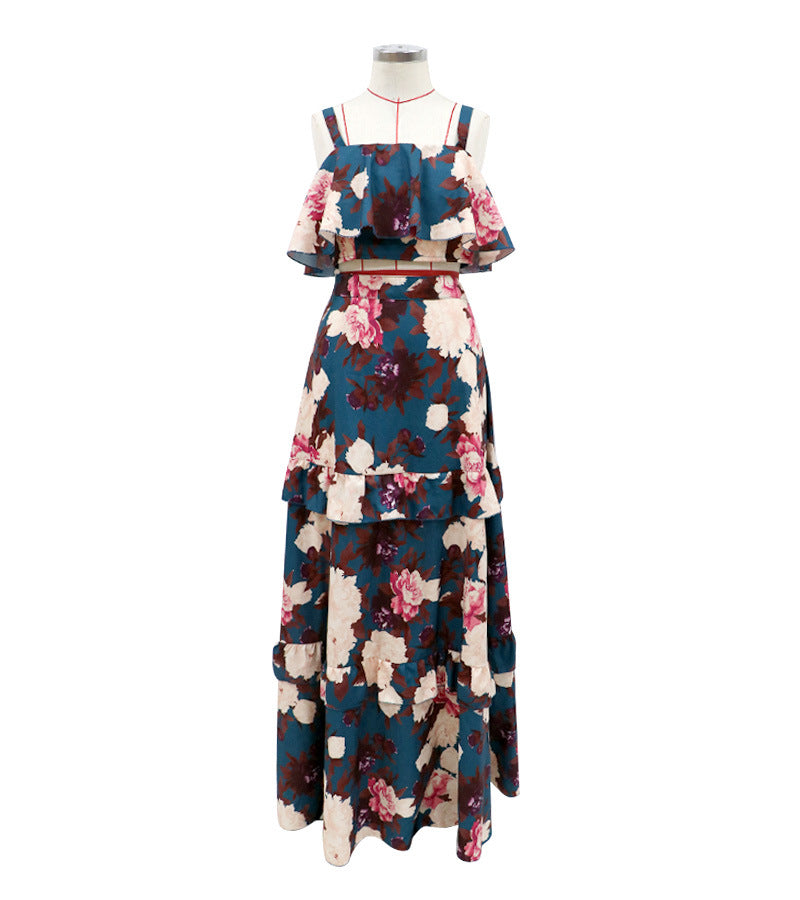 Two Piece Summer New Women's Dress With Sling