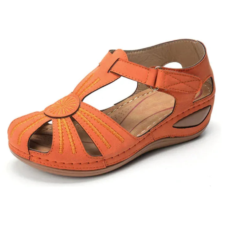 Women's line anti-slip lightweight round toe wedge sandals - DanaFashionstore