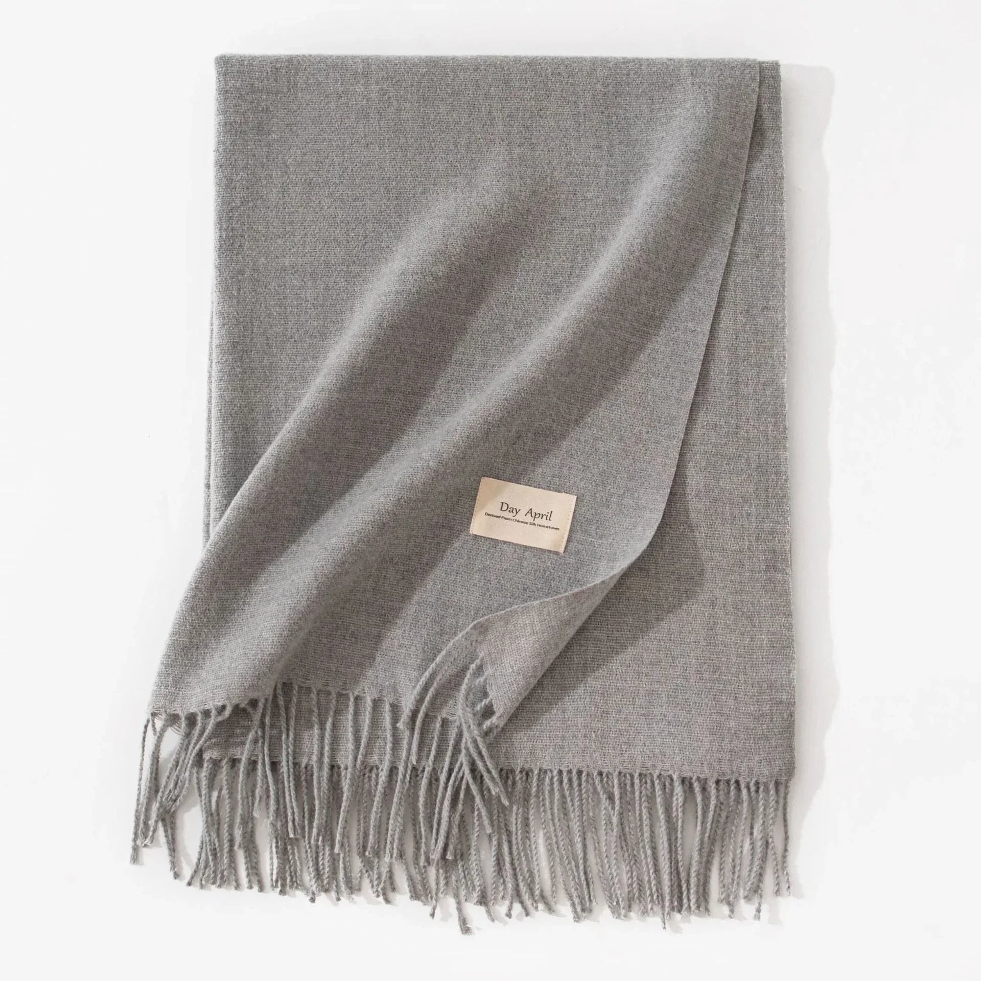 Pure Color Artificial Cashmere Scarf Women's Winter High-grade Shawl - DanaFashionstore