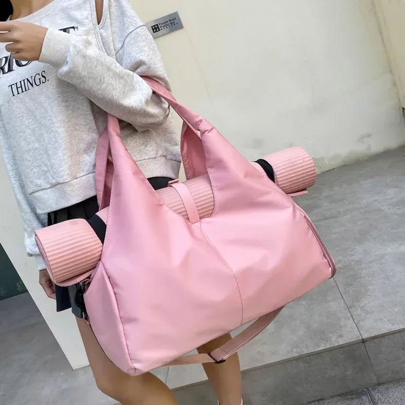 Women Yoga Bag Sports Fitness Dry And Wet Separation Large Capacity Storage Travel Bags Can Carry Yoga Mats - DanaFashionstore