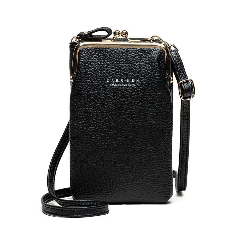 Fashion Lychee Pattern Solid Color Diagonal Shoulder Bag - DanaFashionstore