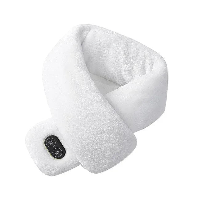 Women Men Soft Temperature Control Pain Relief Cervical Massage Shoulder Neck Wrap USB Heated Scarf Shawl Washable Winter Warm - DanaFashionstore