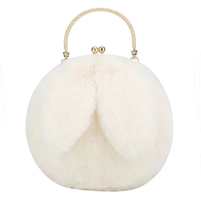 Fashion chain ear plush handbag - DanaFashionstore