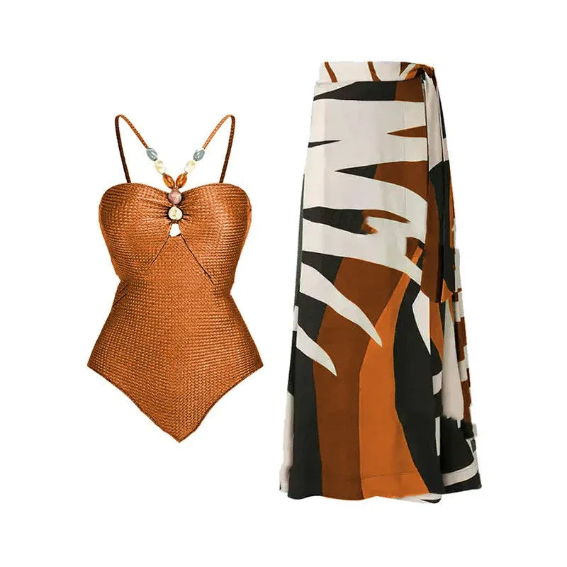 Women's Swimsuit Covered Belly Thin Bikini Suit - DanaFashionstore