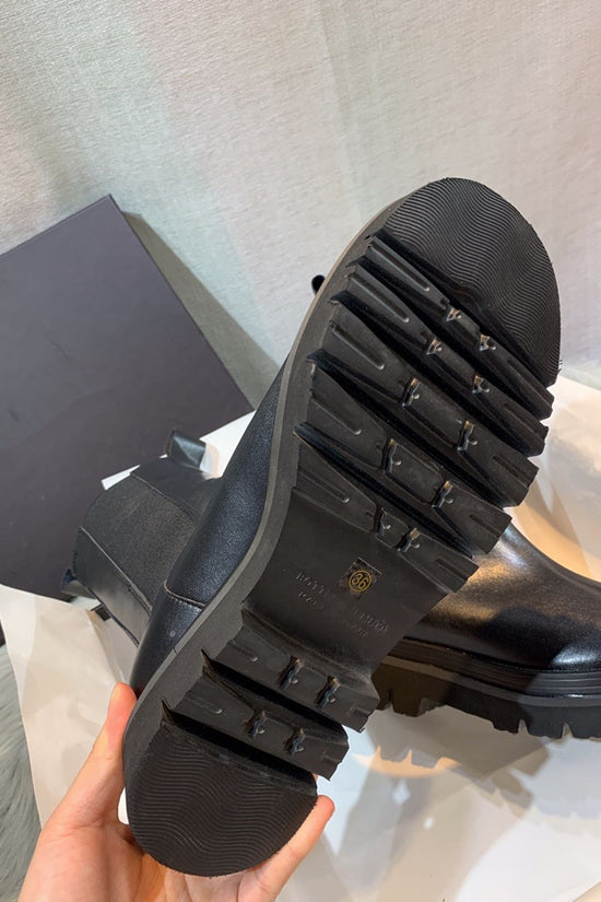 Cheisey short boots leather thick soled Martin boots