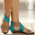 Bohemian vintage woven sandals - DanaFashionstore